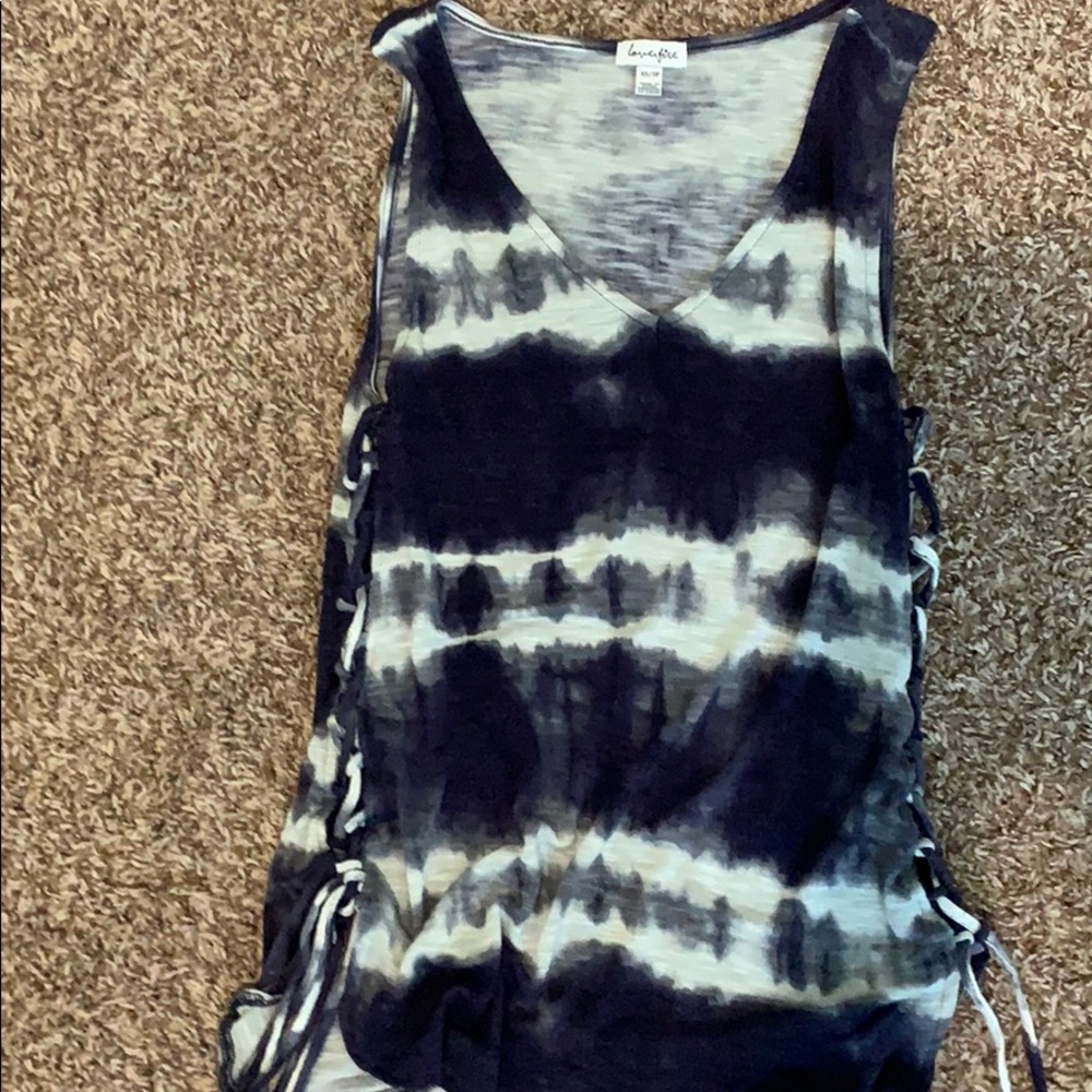 Love, fire tank top